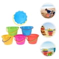 thumbnail image 3 of Miangastore 6Pcs Beach Sand Bucket Cartoon Beach Pail Bucket Seaside Water Bucket Playthings, 3 of 8