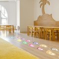thumbnail image 4 of Cute Baby Footprints Stickers Glow Light Blue Escaleras Decoración para el hogar TUNC Sencillez, 4 of 5