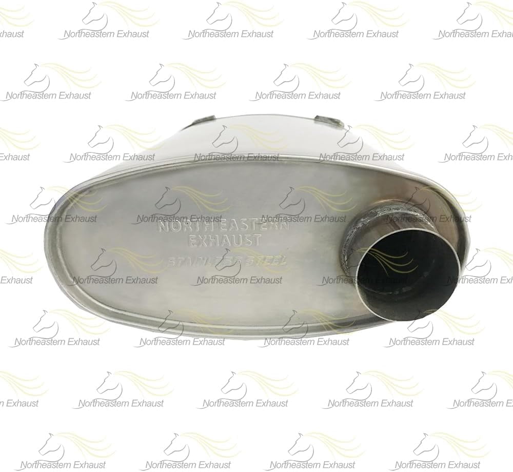 Northeastern Exhaust Stainless Steel Resonator, Intermediate Pipe & Muffler Exhaust System Kit Fits 2000–2002 Chevrolet Impala 3.4L – Direct Fit