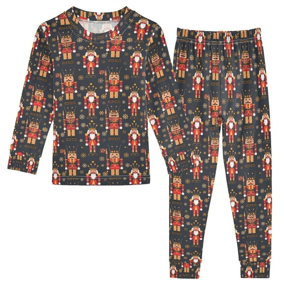 Pajama Christmas Golden Nutcracker Cute Comfortable Cotton Two-piece Pajama Set