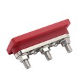 thumbnail image 4 of Barra colectora Likrtyny de 300 A 48 V 3/8 pernos 3 + 4 vías para barco marino RV rojo, 4 of 7