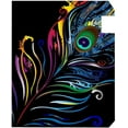 thumbnail image 4 of Coolnut Mailbox Cover Abstract Feathers Post Mail Box Cover Magnetic Mail Wraps Cover Oversize 25.4" L x 20.78" W, 4 of 5