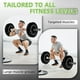 thumbnail image 5 of Set de discos de pesas Fitvids de 260 lb, bumper olímpicos de goma de 2", 5 of 7