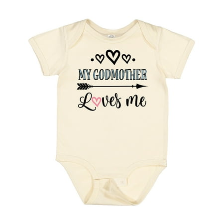 

Inktastic My Godmother Loves Me Godchild Gift Baby Boy or Baby Girl Bodysuit