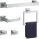 thumbnail image 1 of 5 Piezas Juego de Accesorios de Baño, Accesorios para Baño, Toallero Baño 60cm + Portarrollos para Papel + Toallero Barra + 2 Gancho Adhesivo, 304 Acero Inoxidable - Plata, 1 of 8
