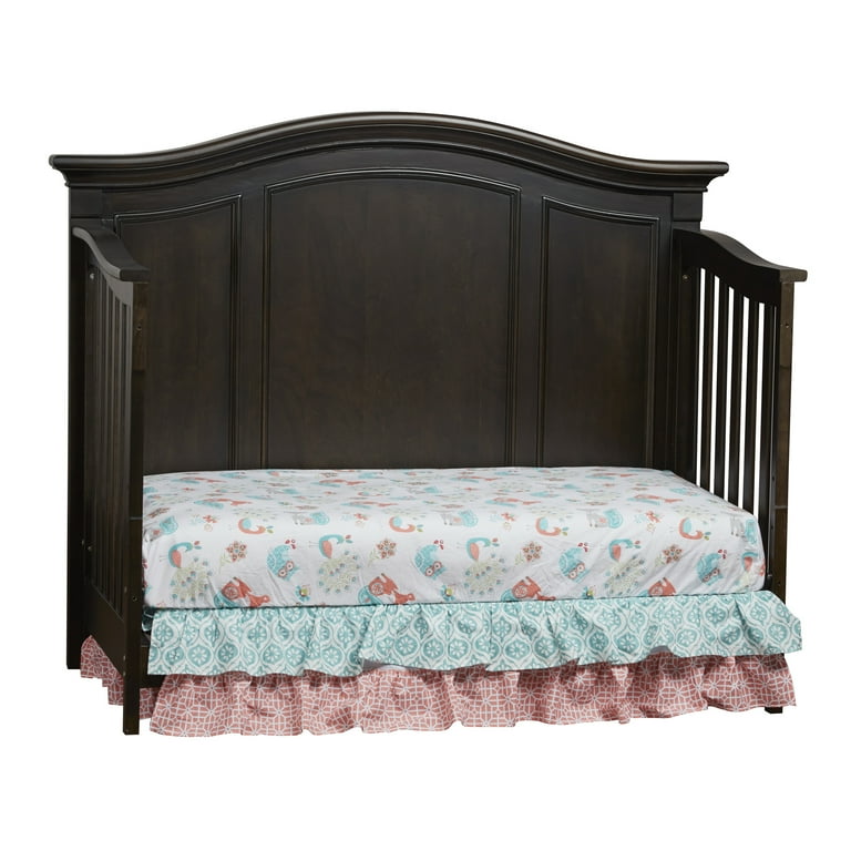 Baby Cache Glendale 4-in-1 Crib in Charcoal Brown - Walmart.com