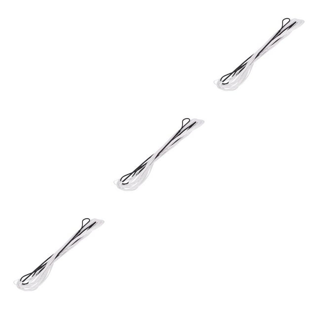 heritaly Bow Accessories Bicolor Bowstring Assist Abrasion Resistant Fast Flight Archery Stringer Easy Operation Winding Rope Black white 70inch 3Set