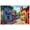 Unframe-style, variant on Colorful Mexican Village Street Scene Wall Art Rustic Cactus Canvas Print