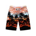 thumbnail image 1 of Colisha Men Beachwear Shorts Summer Holiday Beach Swim Trunks Quick Dry Striped Print Elastic Waist Bathing Suit, 1 of 2