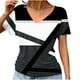 thumbnail image 5 of Blusas de Manga Corta Casuales para las Mujeres Imprimir V-Cuello Suéter Blusa de Poliéster Sudadera de Moda, Top de las Señoras para Invierno Primavera Uso Diario, 5 of 6