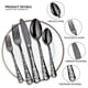 thumbnail image 3 of 20PCS Stainless Steel Silverware Set Mirror-Polished Cutlery Flatware Set 4 Knives 4 Forks 4 Spoons 4 Tea Forks 4 Teaspoons, 3 of 5