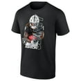 thumbnail image 2 of Men's Ashton Jeanty Black Las Vegas Raiders Graphic Player T-Shirt, 2 of 4