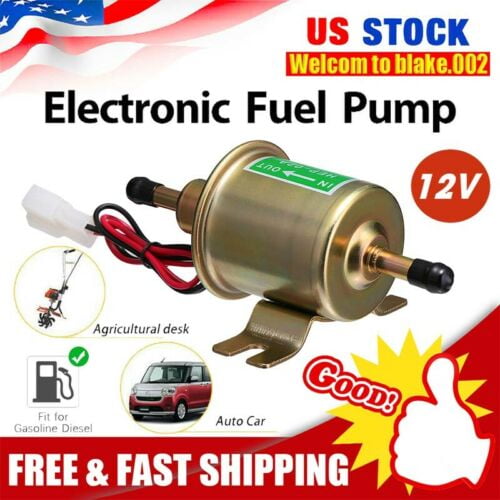 JDMSPEED Gas Diesel fuel pump Inline Low Pressure 35 PSI electric fuel