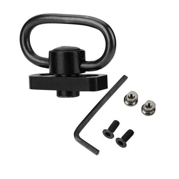 Eslinga de aluminio Perno giratorio Adaptador de eslinga de desmontaje rápido portátil Accesorio de caza al aire libre para Keymod Monstrate OD000884-00