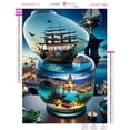 thumbnail image 3 of Nuevo 2024, imágenes artísticas de vidrio y barco pintadas con diamantes, mosaico de diamantes completo, decoración del paisaje del hogar, kits de punto de cruz, manualidades, regalo, 3 of 5