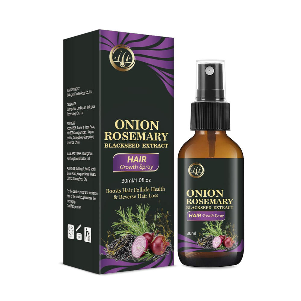 Onion Rosemary Spray | 30ml Blackseed Hair Growth Mist | Leave In Hair  Growth Spray For Longer, Thicker, Fuller Hair, Hair Loss, Hair Regrowth  Care Product 