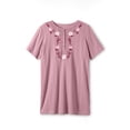 thumbnail image 3 of Woman Within Plus Size 7-Day Embroidered Pointelle Tunic, 3 of 6