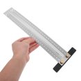 thumbnail image 3 of ULTNICE Multifunctional Metal Metric Ruler with Clear Markings Flexible Foldable Carpenter Angle Measuring Tool, 3 of 8