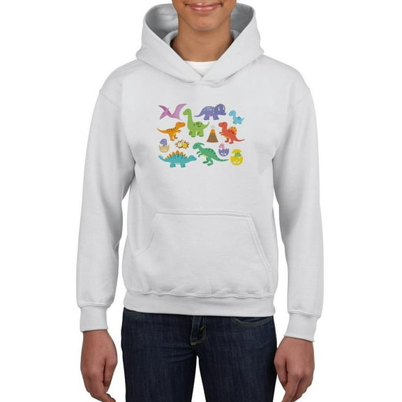 Adorable Baby Dinos Art Hoodie Juniors -Image by Shutterstock, x-Large