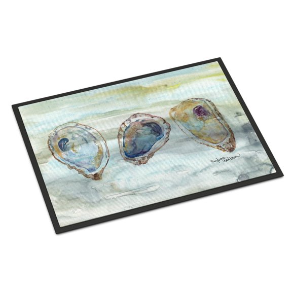 Oysters Watercolor Door Mat