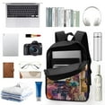 thumbnail image 3 of 17 Inch Classic Shoulder Bag, Tangled Backpack Travel Knapsack Lightweight Daypack Outdoor, 3 of 8