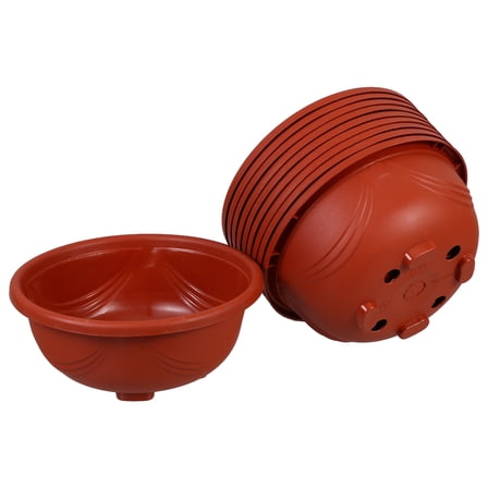 Worgeous 10pcs Hanging Planter Pots Round Hanging Basket With Drainage Holes Succulent Flower Plant Pot Container For Garden Balcony Wall Decor