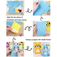thumbnail image 4 of Kits De Marionetas De Mano De Fieltro De Animales Para Niños, Marionetas De Costura Diy, Juguetes Artesanales, Regalos Para Teatro Preescolar, Juego De Simulación De Cuentos 8 Uds. Noticed FN005760-00, 4 of 6