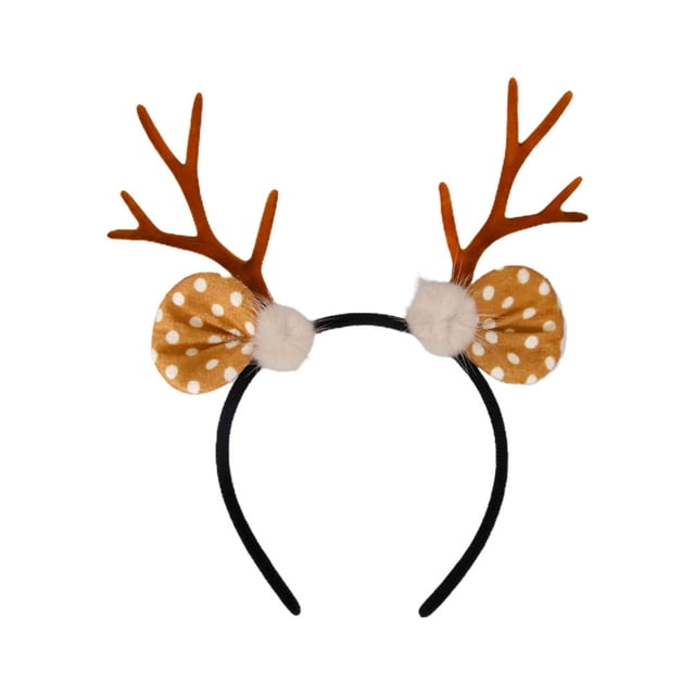 Diademas de reno Diadema navideña novedosa con orejas de reno Diadema con orejas de reno para accesorios de disfraces de fiesta navideña