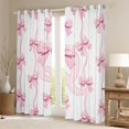 thumbnail image 2 of Feelyou Initial Q Letter Curtains Pack of 2 (42x84 Each), Bow-tie Curtains Blackout, 2 of 6