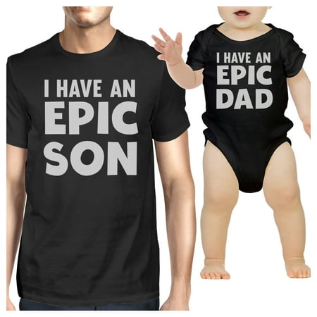 

Epic Son Epic Dad Black Dad and Baby Matching Outfits Unique Gifts
