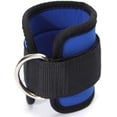 thumbnail image 4 of Correa de tobillo deportiva para gimnasio, máquinas de cables para pesas de glúteos y piernas (negro), cinturón de soporte de peso, cinturón de tensión de entrenamiento, 2 uds., 4 of 5