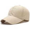 thumbnail image 1 of Hat for Men Spring Summer Solid Color Mesh Cap Baseball Cap Women's Korean Edition Sunscreen Hat Mesh Breathable Peaked Cap Beige, 1 of 6