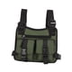 thumbnail image 4 of Riñonera funcional shamjiam de tela Oxford con bolsillos para correr acampar viajar y hacer ejercicio Verde Paquete de equipo de pecho, 4 of 8