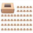 thumbnail image 3 of 150 Pieces Mini Kraft Paper Box with Window Present Packaging Box Treat Box for Homemade Soap Treat Bakery Candy (Brown), 3 of 5