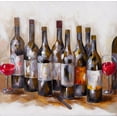 thumbnail image 2 of Atelier B Art Studio 26x26 Black Ornate Wood Framed with Double Matting Museum Art Print Titled - RED WHINE, 2 of 4