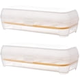 thumbnail image 1 of bandejas de plástico para huevos de nevera Portador de bandeja de huevos Devilish con tapa Dispensador de huevos de nevera Almacenamiento de huevos Bandeja de huevos Ormromra HMHZ510-4, 1 of 6