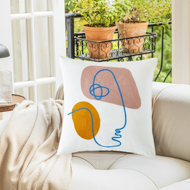 Funda de almohada para sofá, cojín decorativo para sala de estar, respaldo de cama, material de chenilla, adecuado para sofá, cama, ventana y otros escenarios.