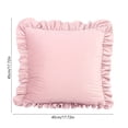 thumbnail image 2 of Kojanyu Ruffle Throw Pillow Cover, Solid Color Decorative Cushion Case, Romantic Ruffled Pillow for Sofa Bed Decor and Living Room Accent., 2 of 7