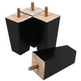 thumbnail image 5 of 4pcs Wooden Furniture Legs Sofa Legs Couch Leg Replacement Legs Coffee Table Dresser Feet For Coffee Table Dresser Desk Cabinet Bench Repair, 5 of 7