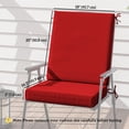 thumbnail image 3 of Outsunny 2 PC Outdoor Chair Cushions, Yarn-Dyed Polyester Outdoor Cushions, 3 of 10