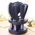 thumbnail image 1 of Salon Hairbrush Womens Ladies Makeup Hair Comb Set with Mirror, 1 of 9