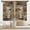 Brown Wood Coffee, variant on Coffee Lovers Black Kitchen Curtains 27.5W x 39L Inch Farmhouse Rustic Vintage Country Rural Drink Rod Pocket Short Cafe Tier Small Window Treatment Drapes Decor 2 Panels