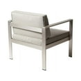 thumbnail image 4 of Pangea Home Karen Modern Aluminum Frame Outdoor Chair in Gray Taupe, 4 of 4