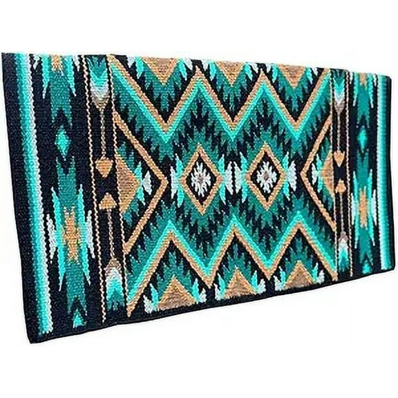Martin Enterprises Saddle Pad/Blanket for Horses Western Show Horse Saddle Blanket New Zealand Design Handmade Wool Saddle Blanket Top Wool Saddle Pad