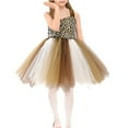 thumbnail image 4 of EnJoCho Girls Jungle Animal Dress with Ears Headband & Tail Accessories for Halloween Birthday Par𝗍y 3pcs Set 5-6 Years, 4 of 6