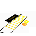 thumbnail image 1 of ESCALERA de AGILIDAD por F1TNERGY - INCLUYE: Escalera de 12 peldaños + 10 Conos de Velocidad + 4 clavijas y anillas en D - (AMARILLO) F1TNERGY Y12, 1 of 7