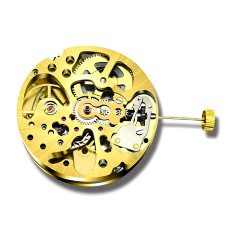 

Gold Skeleton 2004 Movement Ordinary Pendulum Adjustment Radiation Pattern Fully Automatic Watch Movement