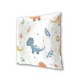 thumbnail image 3 of Colorful Dinosaurs Leaves Throw Pillow Covers Pillowcases 18 x 18 Inch Home Decor 2 Packs for Bedroom Sofa, 3 of 6