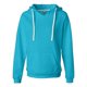thumbnail image 1 of J America Ladies' Sydney Brushed V-Neck Hood XL TURQBERRY J América 8836, 1 of 1