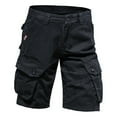 thumbnail image 1 of SHIXIAOO Male Summer Cargo Pants Solid Color Pocket Tether Plus Size Wash Shorts Kitchen Pants for Men Memory Foam Mens Pants 42x34 Construction Work Clothes for Men Cargo Pants for Men Baggy Big And, 1 of 6